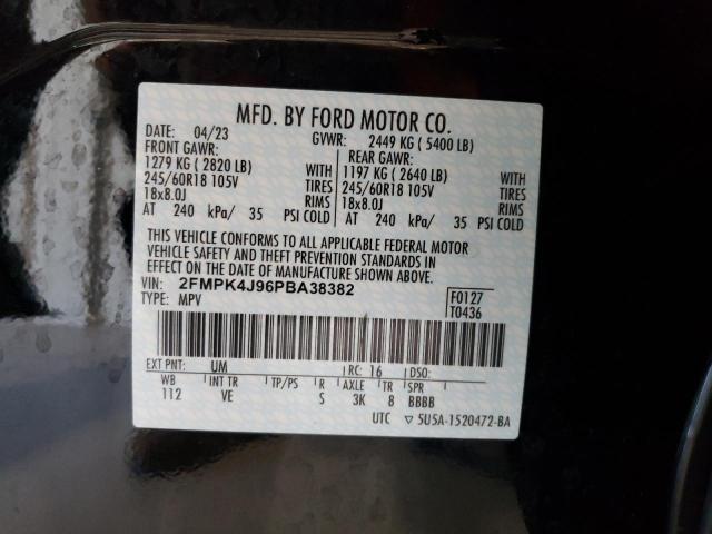 Photo 14 from auction – 2023 FORD EDGE SEL with VIN 2FMPK4J96PBA38382