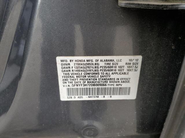 Zdjęcie 14 z aukcji – 2013 HONDA PILOT EXLN z VIN 5FNYF3H72DB009066