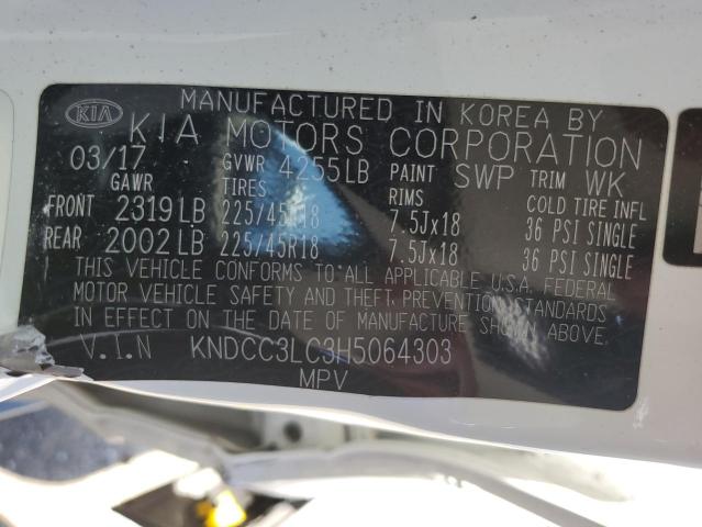 Photo 14 from auction – 2017 KIA NIRO EX with VIN KNDCC3LC3H5064303