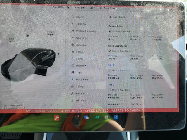 Photo 9 from auction – 2018 TESLA MODEL 3 with VIN 5YJ3E1EB9JF127296