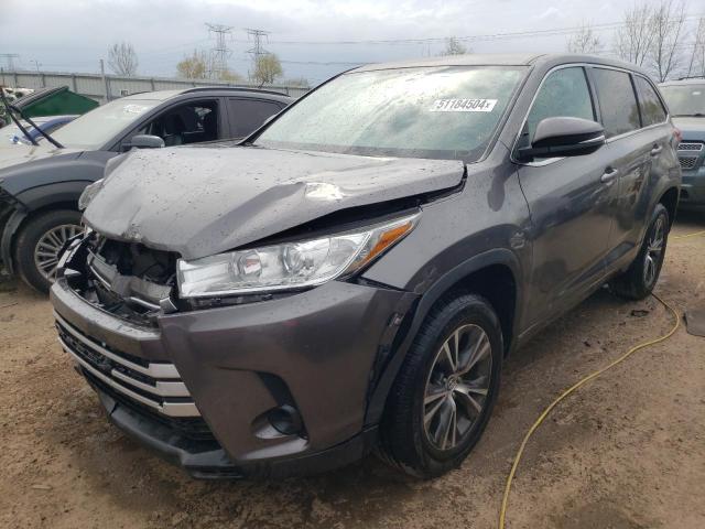TOYOTA HIGHLANDER 2018 with VIN 5TDZZRFH6JS251277 - Photo from auction