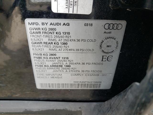 Zdjęcie 14 z aukcji – 2018 AUDI SQ5 PREMIU z VIN WA1A4AFY4J2158496