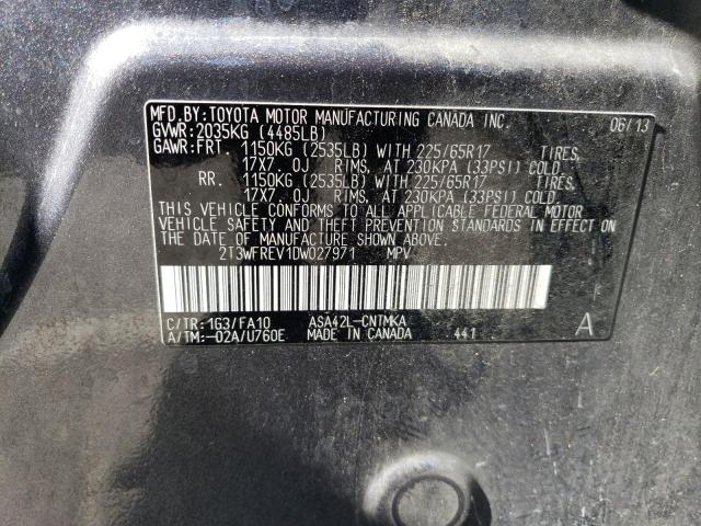 Photo 14 from auction – 2013 TOYOTA RAV4 XLE with VIN 2T3WFREV1DW027971