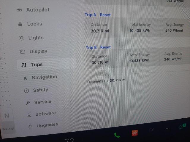 Photo 9 from auction – 2022 TESLA MODEL X with VIN 7SAXCBE62NF344018
