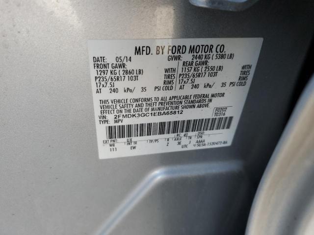 Photo 14 from auction – 2014 FORD EDGE SE with VIN 2FMDK3GC1EBA65812