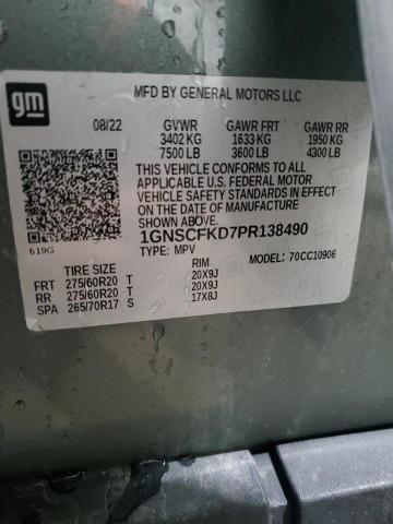 Photo 14 from auction – 2023 CHEVROLET SUBURBAN C with VIN 1GNSCFKD7PR138490