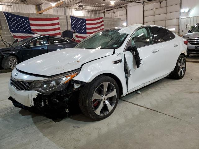 KIA OPTIMA SX 2018 with VIN 5XXGW4L24JG222476 - Photo from auction