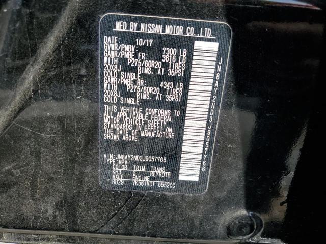 Photo 14 from auction – 2018 NISSAN ARMADA SV with VIN JN8AY2ND3J9057766