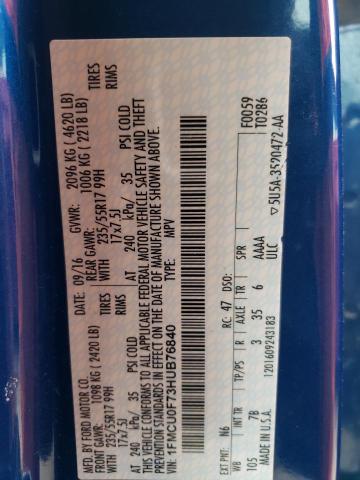 Photo 14 from auction – 2017 FORD ESCAPE S with VIN 1FMCU0F73HUB76840