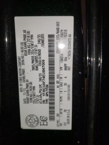 Photo 14 from auction – 2014 FORD ESCAPE S with VIN 1FMCU0F74EUB67009