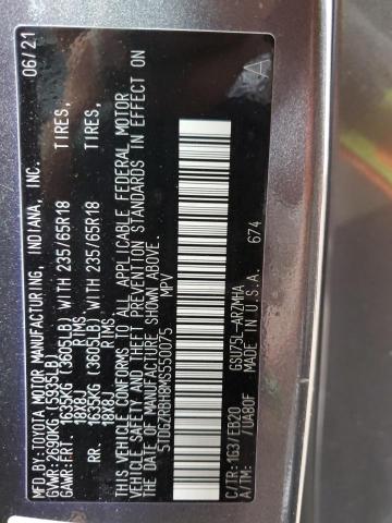 Photo 14 from auction – 2021 TOYOTA HIGHLANDER with VIN 5TDGZRBH8MS550075