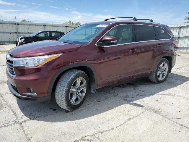 TOYOTA HIGHLANDER 2016 with VIN 5TDDKRFH5GS296833 - Photo from auction