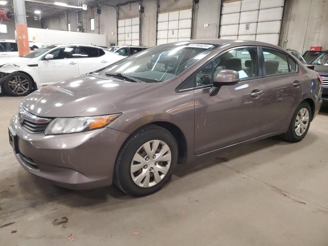 HONDA CIVIC LX 2012 with VIN 2HGFB2F56CH577989 - Photo from auction