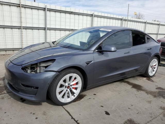 TESLA MODEL 3 2022 with VIN 5YJ3E1EC8NF330842 - Photo from auction