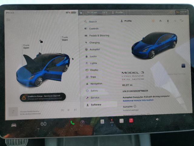 Photo 9 from auction – 2022 TESLA MODEL 3 with VIN 5YJ3E1EB0NF189224