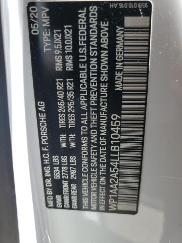 Photo 14 from auction – 2020 PORSCHE MACAN with VIN WP1AA2A54LLB10459