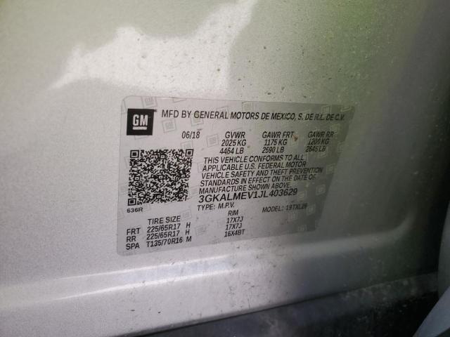 Photo 14 from auction – 2018 GMC TERRAIN SL with VIN 3GKALMEV1JL403629