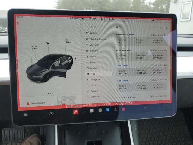 Photo 9 from auction – 2020 TESLA MODEL 3 with VIN 5YJ3E1EA1LF591029
