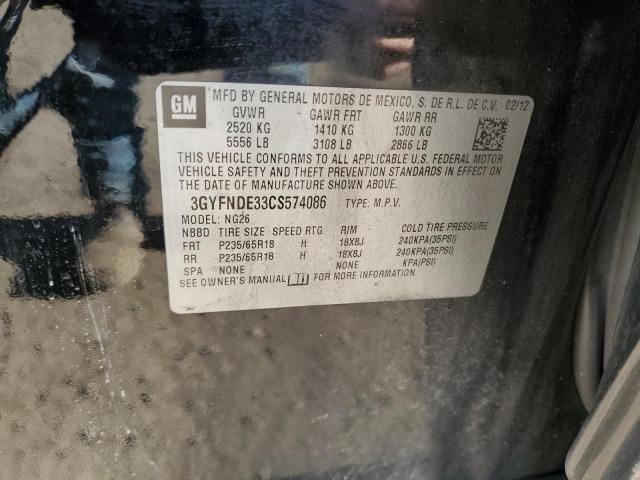 Photo 14 from auction – 2012 CADILLAC SRX LUXURY with VIN 3GYFNDE33CS574086