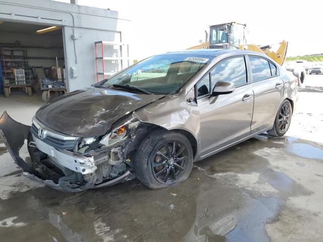 HONDA CIVIC EXL 2012 with VIN 2HGFB2F95CH548387 - Photo from auction