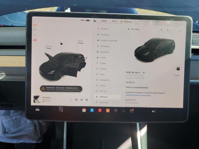 Photo 9 from auction – 2021 TESLA MODEL Y with VIN 5YJYGDEE4MF084616