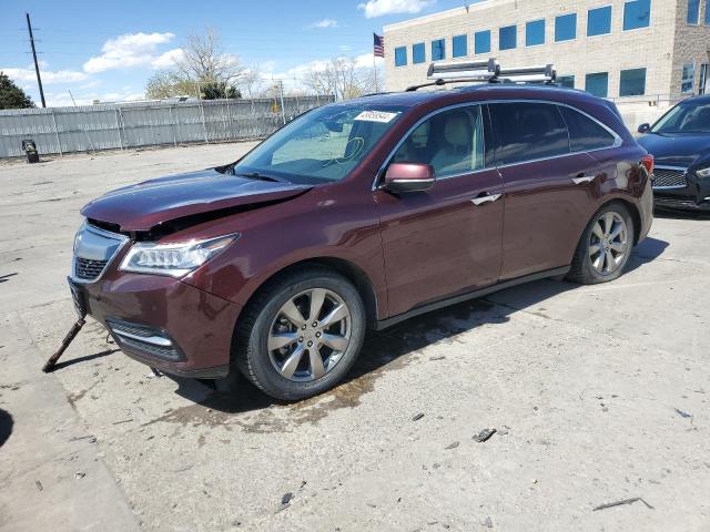 ACURA MDX ADVANC 2016 with VIN 5FRYD4H90GB037092 - Photo from auction