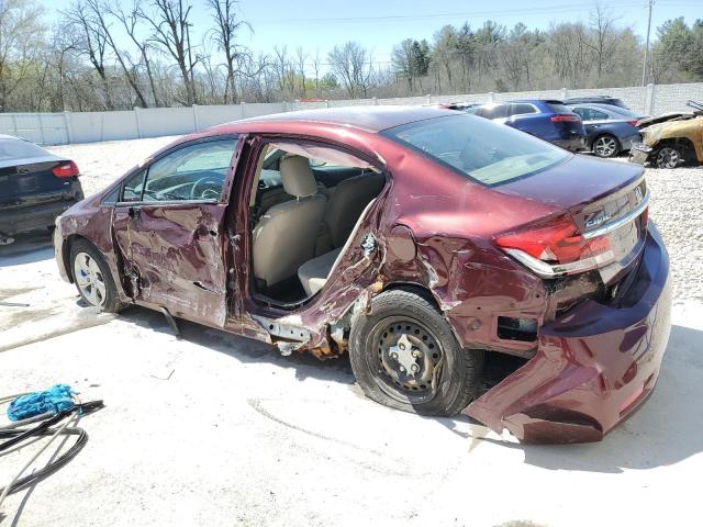 Photo 2 from auction – 2013 HONDA CIVIC LX with VIN 19XFB2F51DE020872