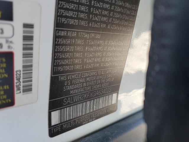 Zdjęcie 14 z aukcji – 2016 LAND ROVER RANGE ROVE z VIN SALWR2KFXGA634023