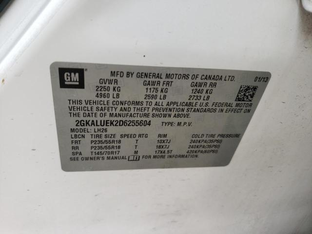 Photo 14 from auction – 2013 GMC TERRAIN SL with VIN 2GKALUEK2D6255604