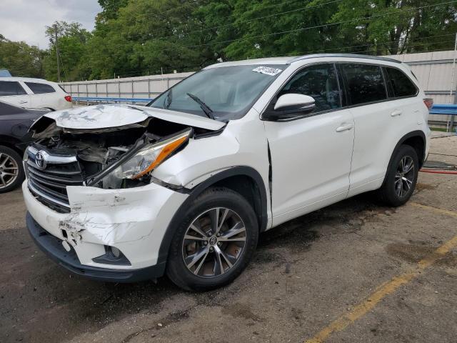 TOYOTA HIGHLANDER 2016 with VIN 5TDKKRFH4GS162824 - Photo from auction