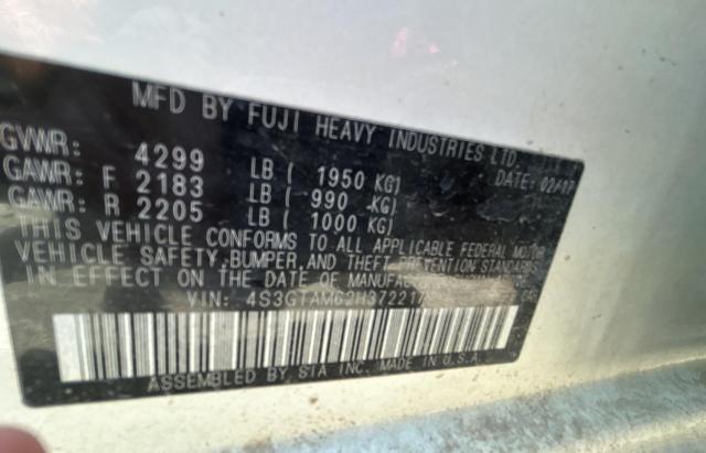 Photo 10 from auction – 2017 SUBARU IMPREZA SP with VIN 4S3GTAM62H3722171