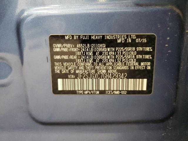 Photo 14 from auction – 2016 SUBARU FORESTER 2 with VIN JF2SJGXC7GH429342