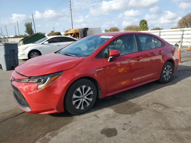 TOYOTA COROLLA LE 2021 with VIN JTDEAMDE5MJ012662 - Photo from auction