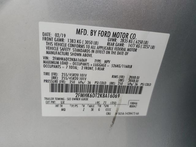 Photo 14 from auction – 2019 FORD FLEX LIMIT with VIN 2FMHK6DT2KBA16069