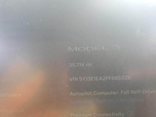 Photo 9 from auction – 2023 TESLA MODEL 3 with VIN 5YJ3E1EA2PF665029