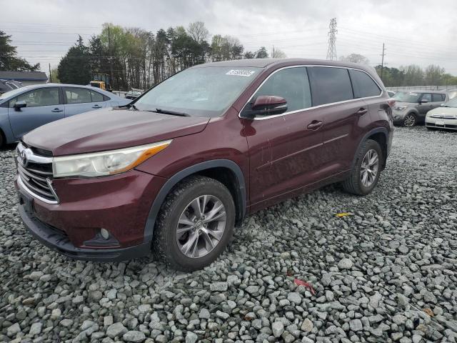 TOYOTA HIGHLANDER 2015 with VIN 5TDBKRFH3FS214460 - Photo from auction