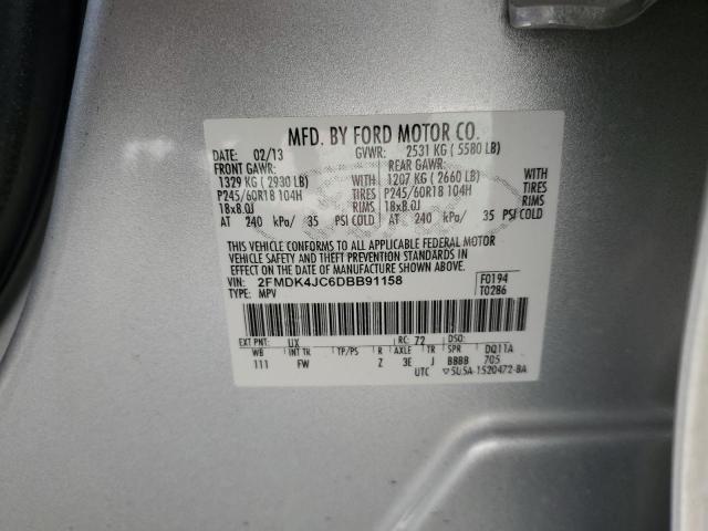 Photo 14 from auction – 2013 FORD EDGE SEL with VIN 2FMDK4JC6DBB91158