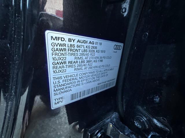 Photo 10 from auction – 2019 AUDI Q8 PRESTIG with VIN WA1FVAF15KD025497