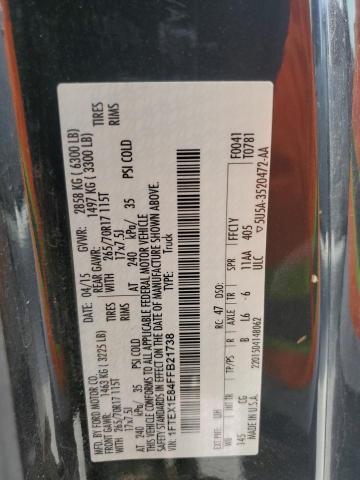 Foto 14 de la subasta – 2015 FORD F150 SUPER con VIN 1FTEX1E84FFB21738