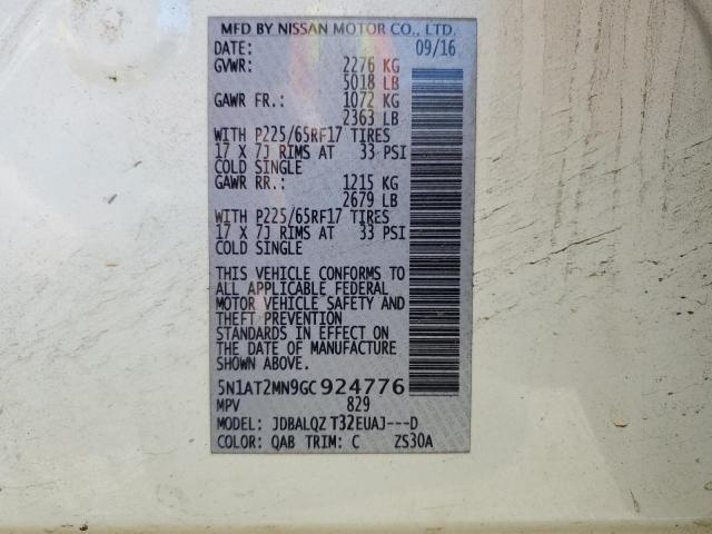 Photo 14 from auction – 2016 NISSAN ROGUE S with VIN 5N1AT2MN9GC924776