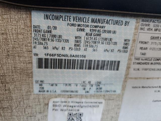 Photo 10 from auction – 2021 THMC MOTORHOME with VIN 1F66F5DN0L0A00356