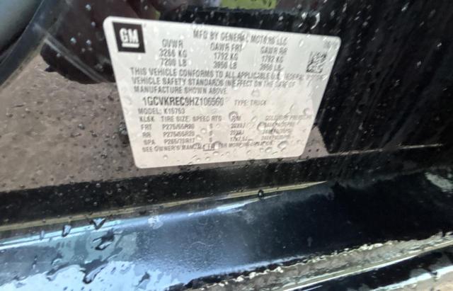 Photo 10 from auction – 2017 CHEVROLET SILVERADO with VIN 1GCVKREC9HZ106560