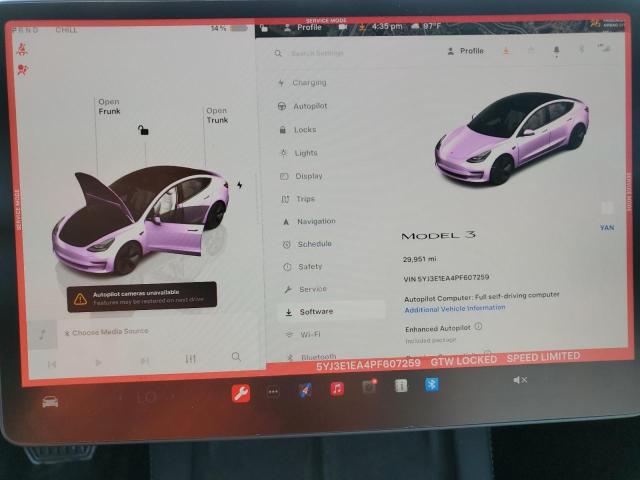 Photo 9 from auction – 2023 TESLA MODEL 3 with VIN 5YJ3E1EA4PF607259