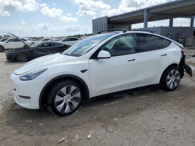 TESLA MODEL Y 2021 with VIN 5YJYGAEE1MF186602 - Photo from auction