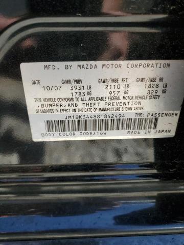 Photo 14 from auction – 2008 MAZDA 3 HATCHBAC with VIN JM1BK344881842494