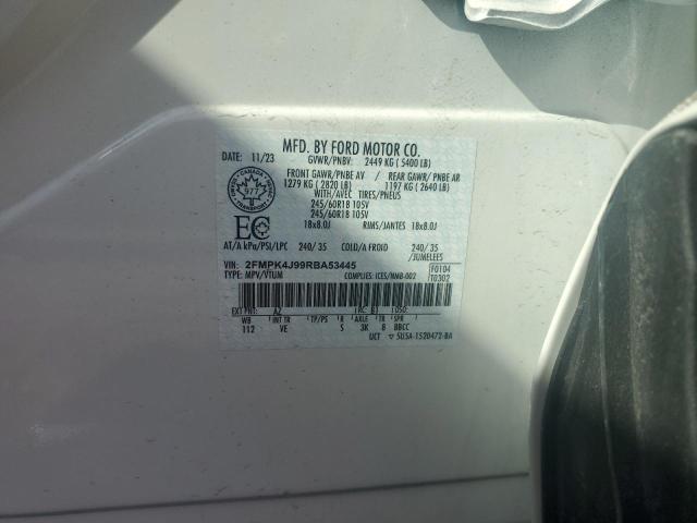 Photo 14 from auction – 2024 FORD EDGE SEL with VIN 2FMPK4J99RBA53445