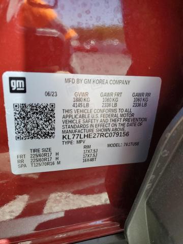 Photo 14 from auction – 2024 CHEVROLET TRAX 1LT with VIN KL77LHE27RC079156