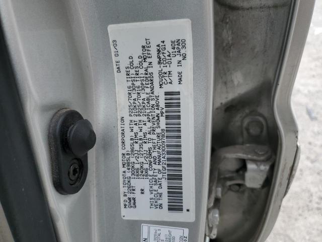 Photo 14 from auction – 2003 TOYOTA HIGHLANDER with VIN JTEGF21A330097808