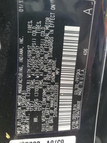 Photo 14 from auction – 2013 TOYOTA SIENNA XLE with VIN 5TDYK3DC2DS333581