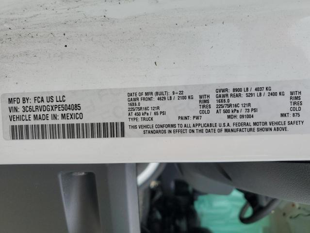 Photo 14 from auction – 2023 RAM PROMASTER with VIN 3C6LRVDGXPE504085